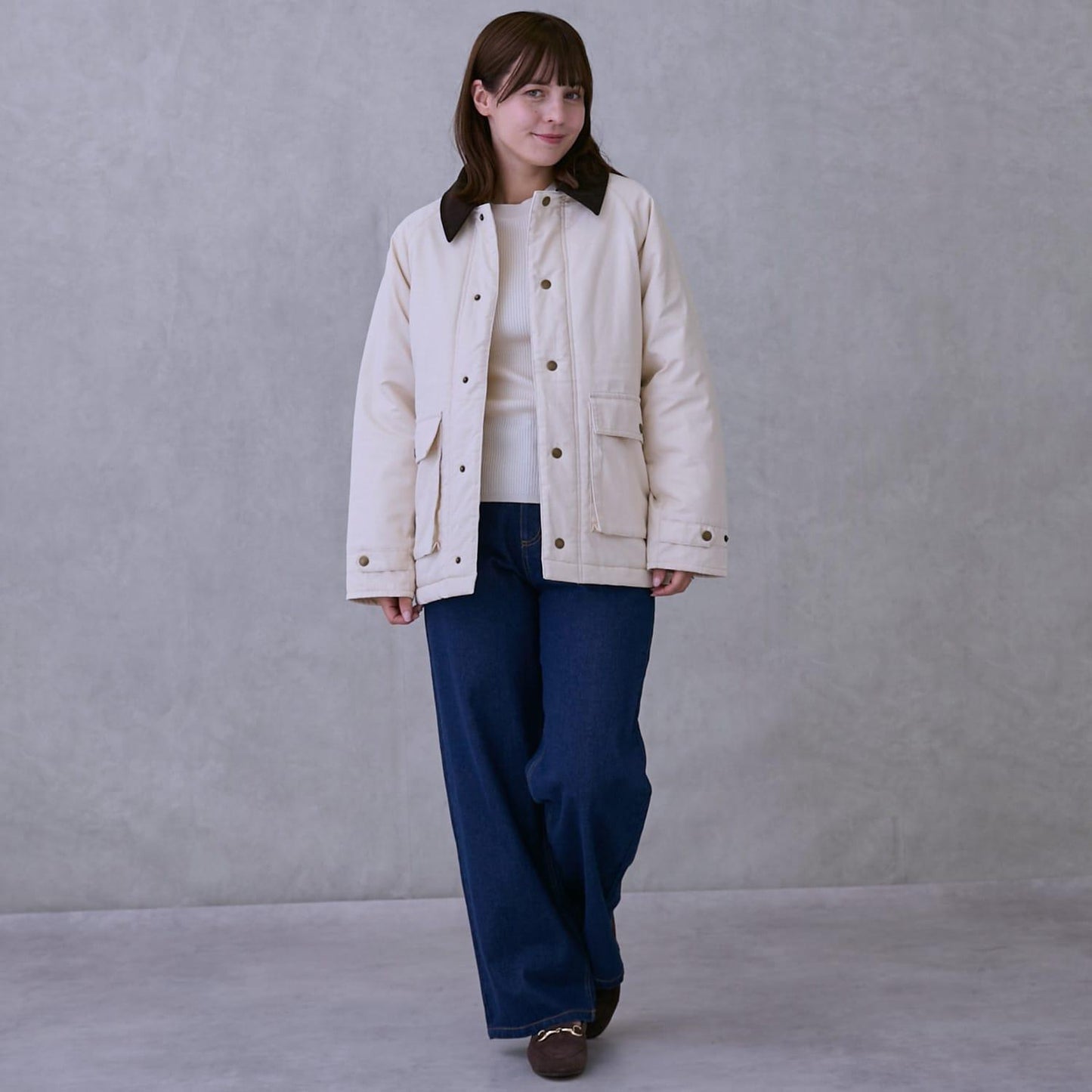 斜紋中棉長款大衣