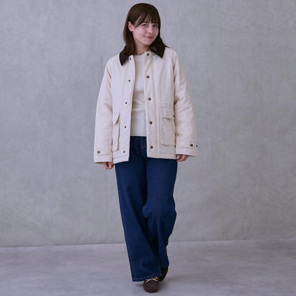 斜紋中棉長款大衣