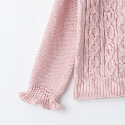 GIRL'S麻花針織毛衣