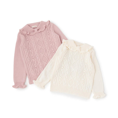 GIRL'S麻花針織毛衣