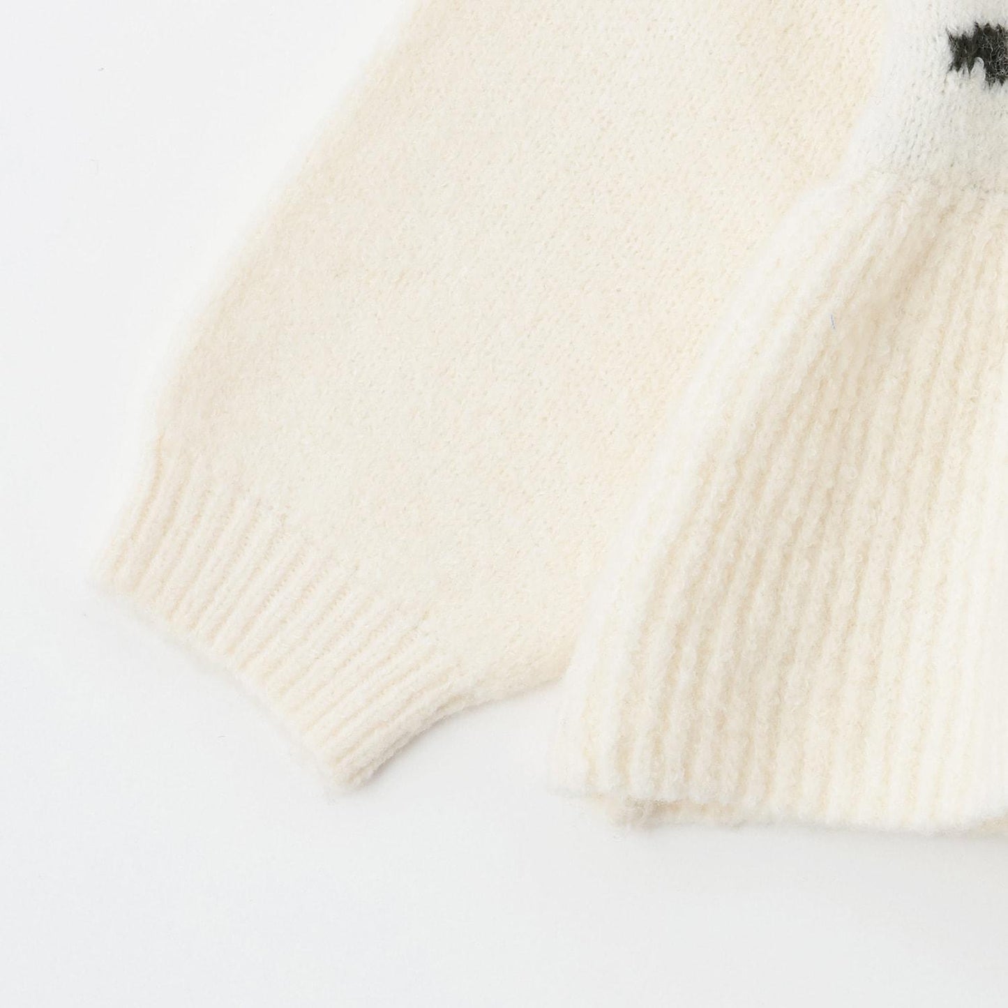 【柔軟蓬鬆/連結】花朵珍珠針織衫<可搭配套裝>