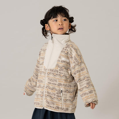 【Columbia】全印花拉鍊抓絨外套