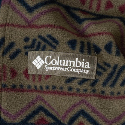【Columbia】全印花拉鍊抓絨外套