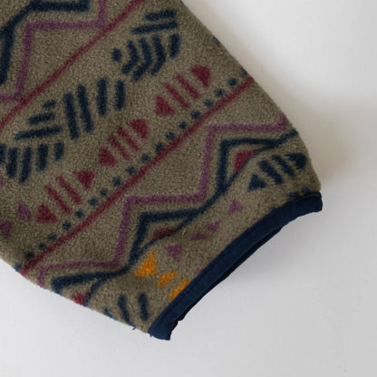 【Columbia】全印花拉鍊抓絨外套