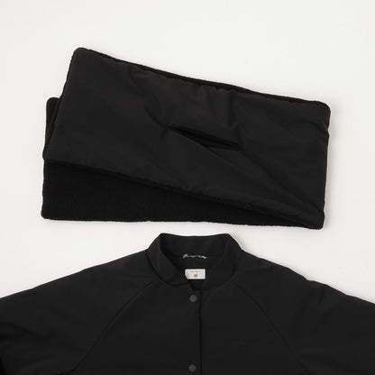 【AMI】【防潑水】附圍巾中棉泡泡袖大衣