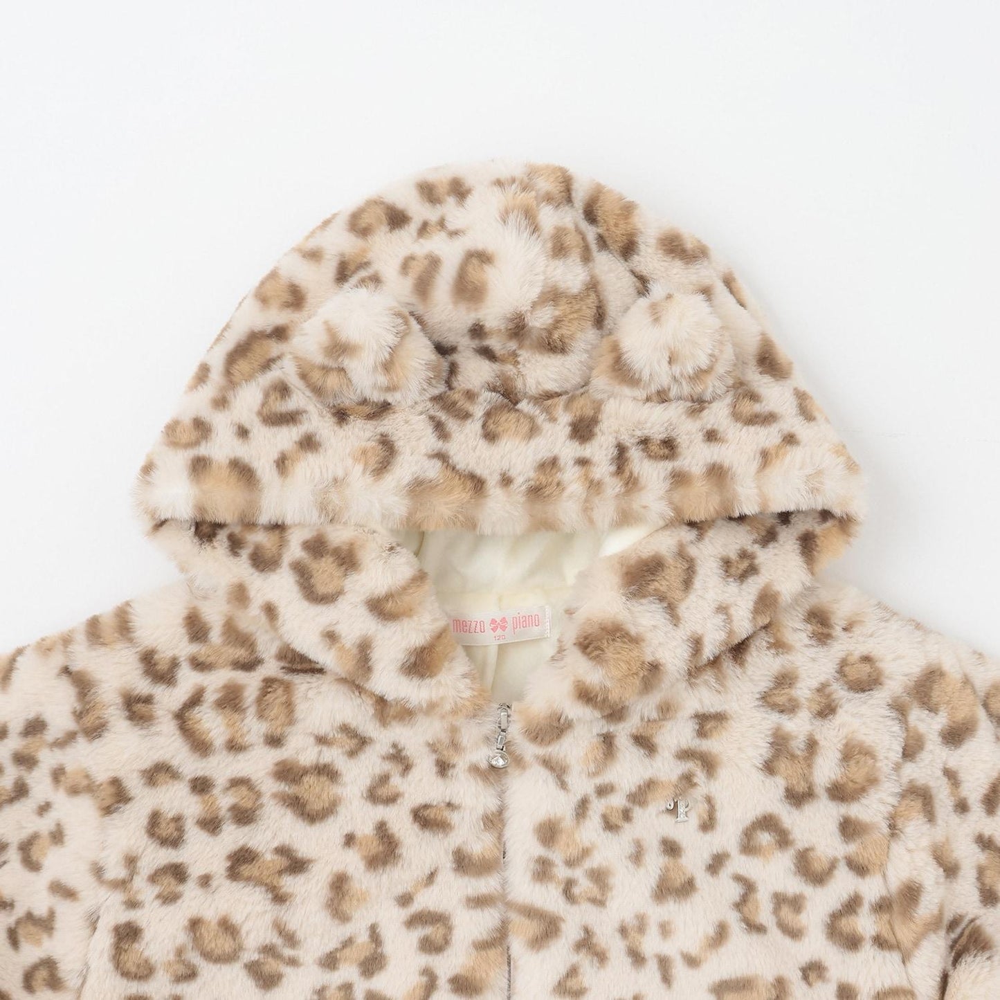 豹紋仿皮草短夾克