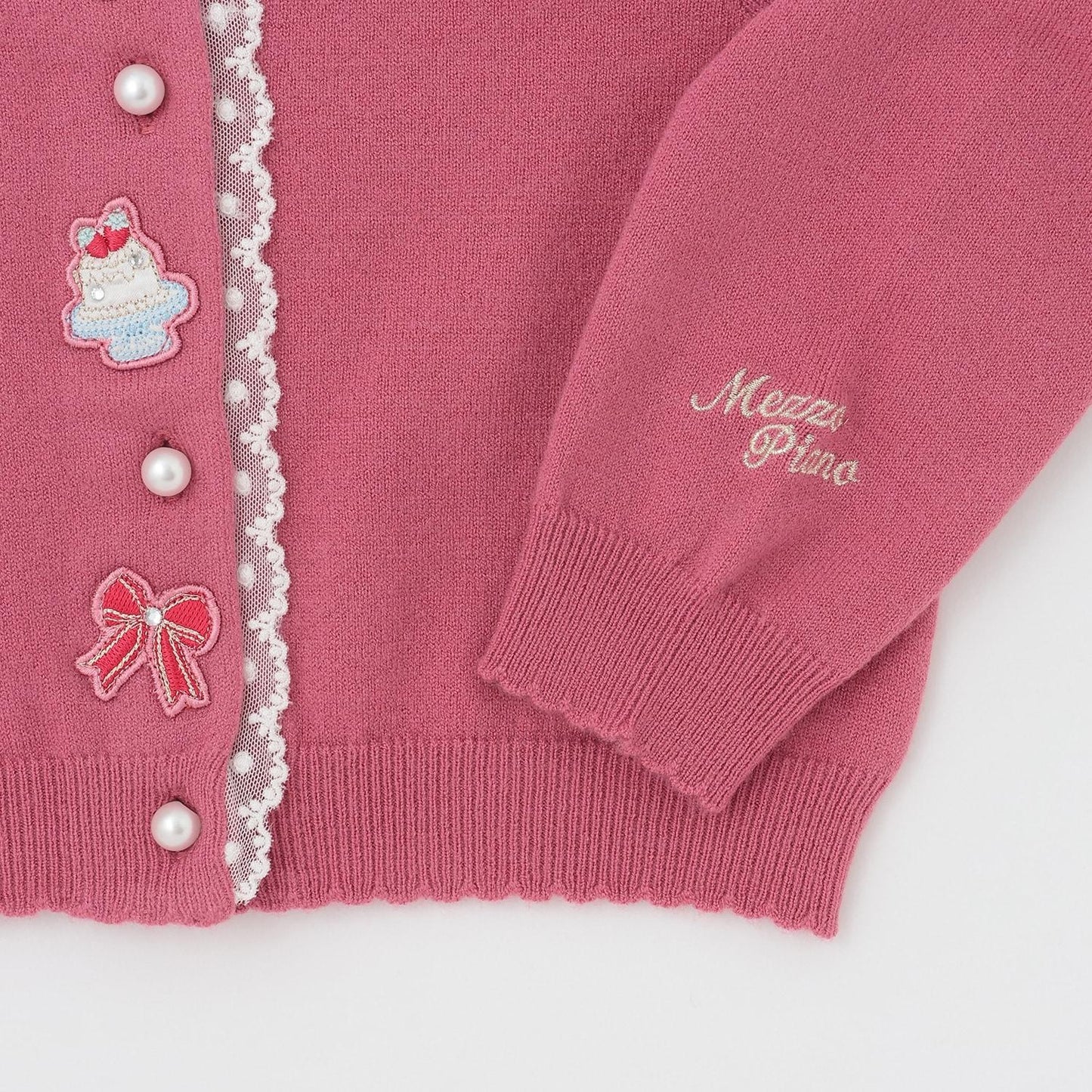 芭蕾元素刺繡針織開衫