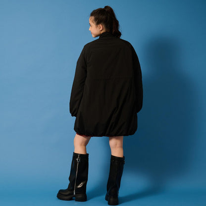 【AMI】【防潑水】附圍巾中棉泡泡袖大衣