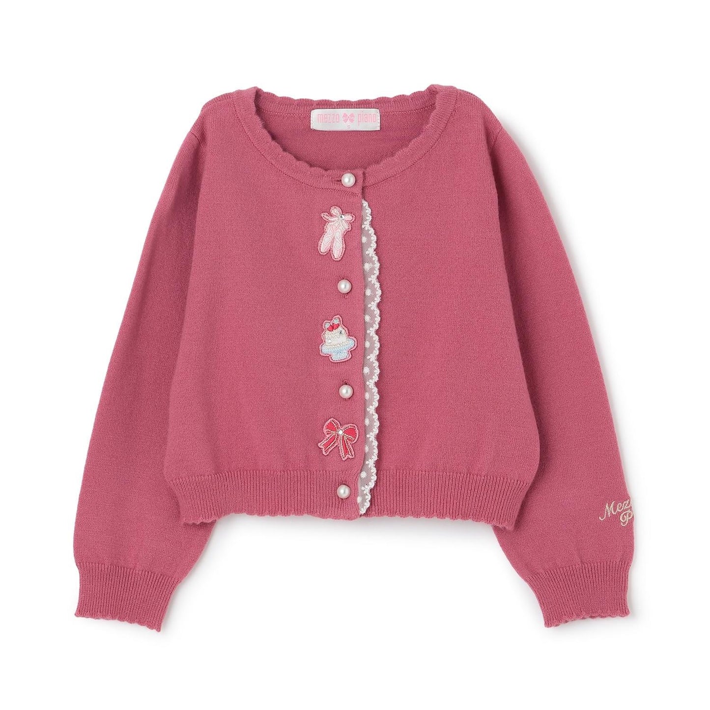 芭蕾元素刺繡針織開衫