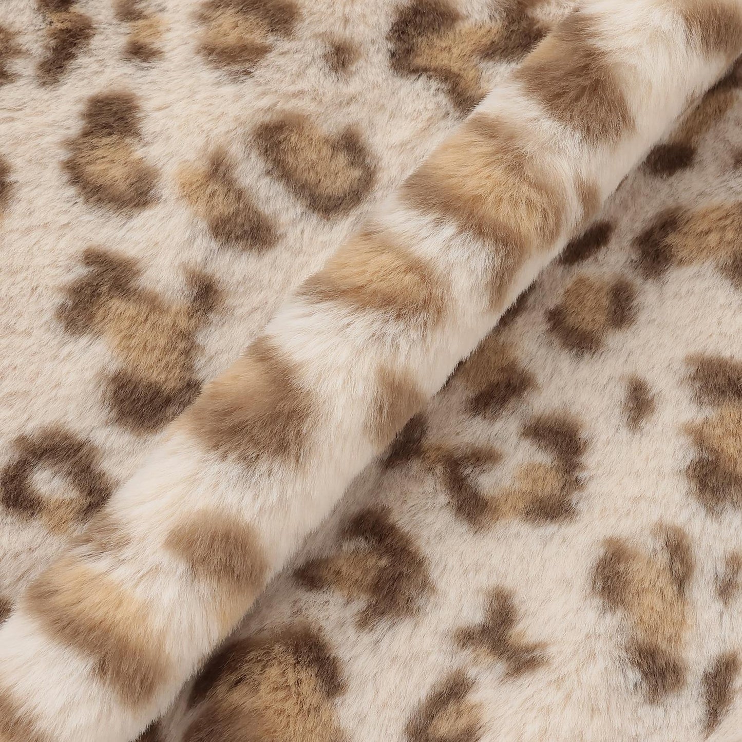 豹紋仿皮草短夾克