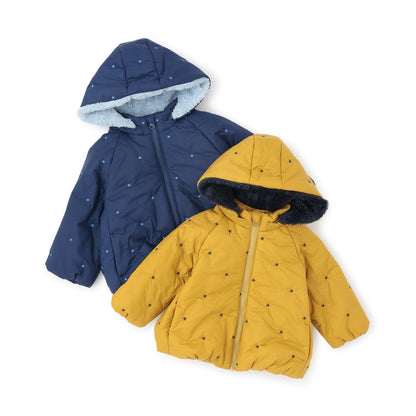 星星刺繡蓄熱夾克