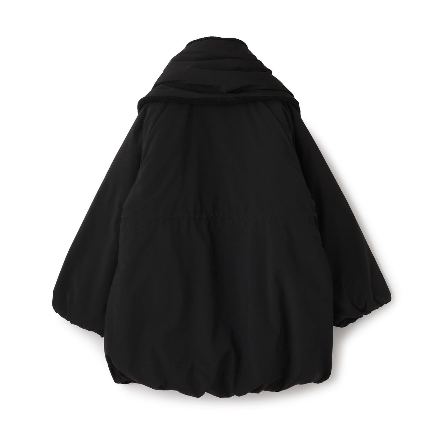 【AMI】【防潑水】附圍巾中棉泡泡袖大衣