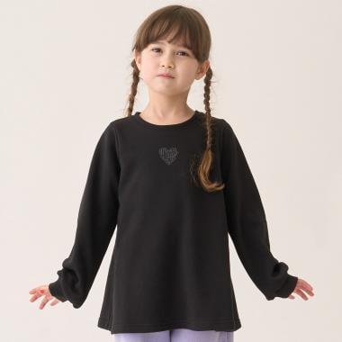 加絨A字版型單點裝飾套頭衫