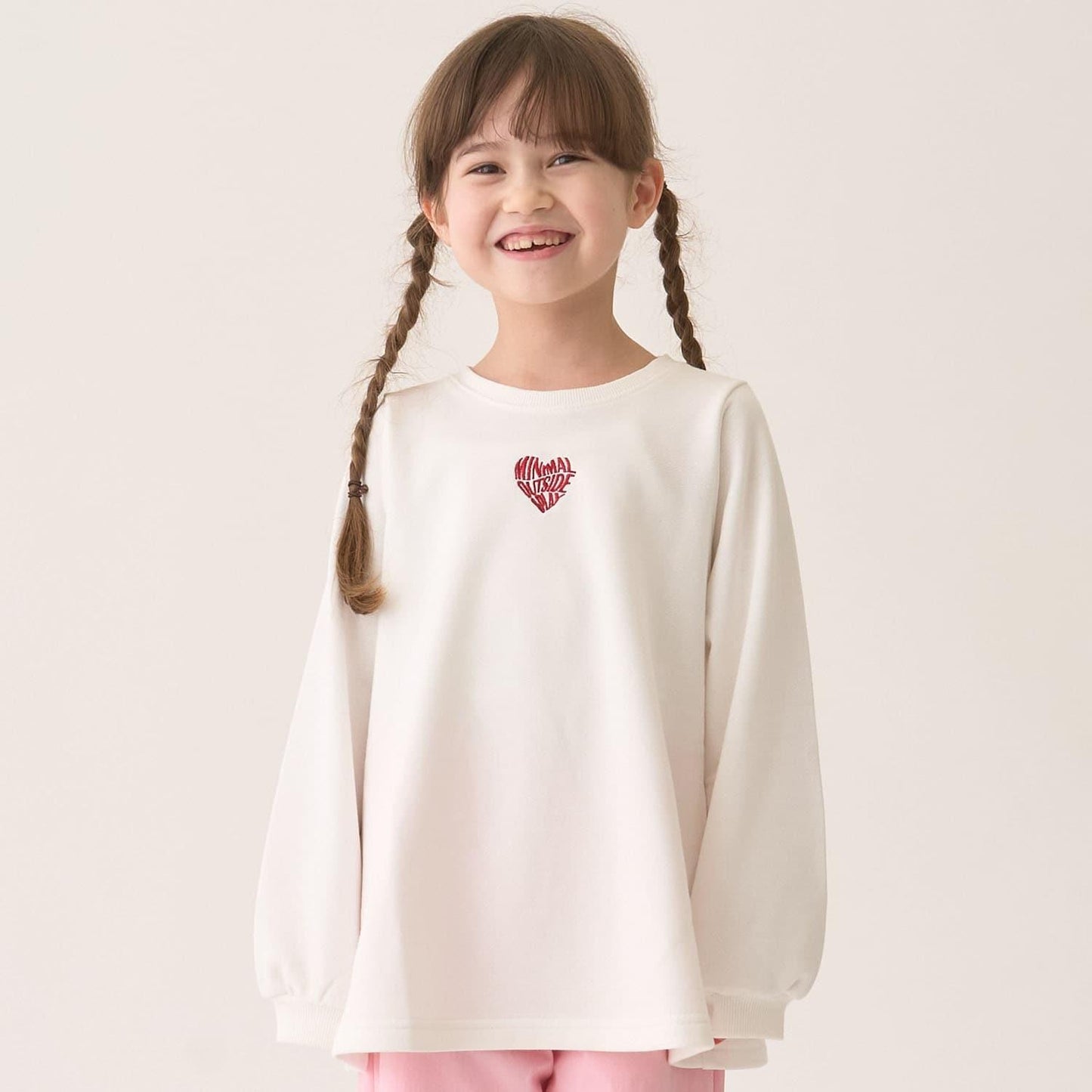 加絨A字版型單點裝飾套頭衫