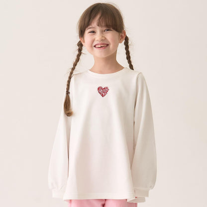 加絨A字版型單點裝飾套頭衫