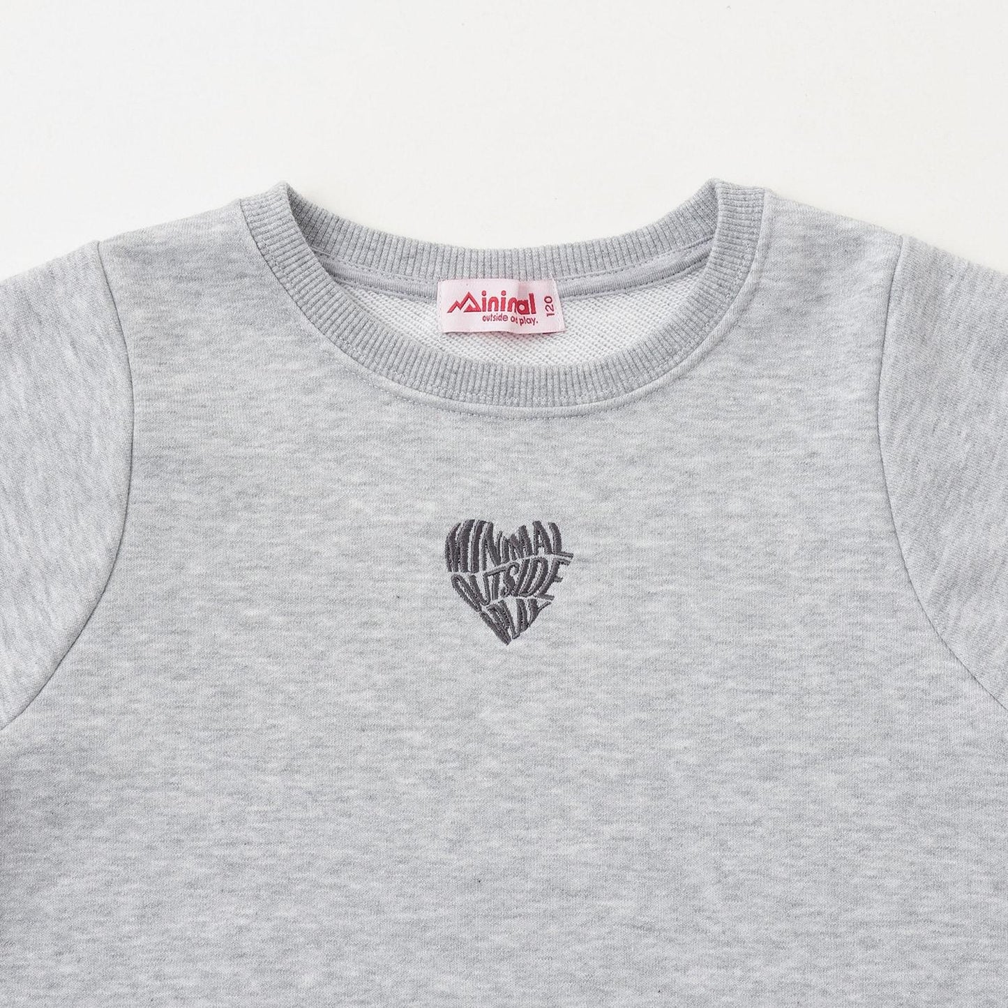 加絨A字版型單點裝飾套頭衫