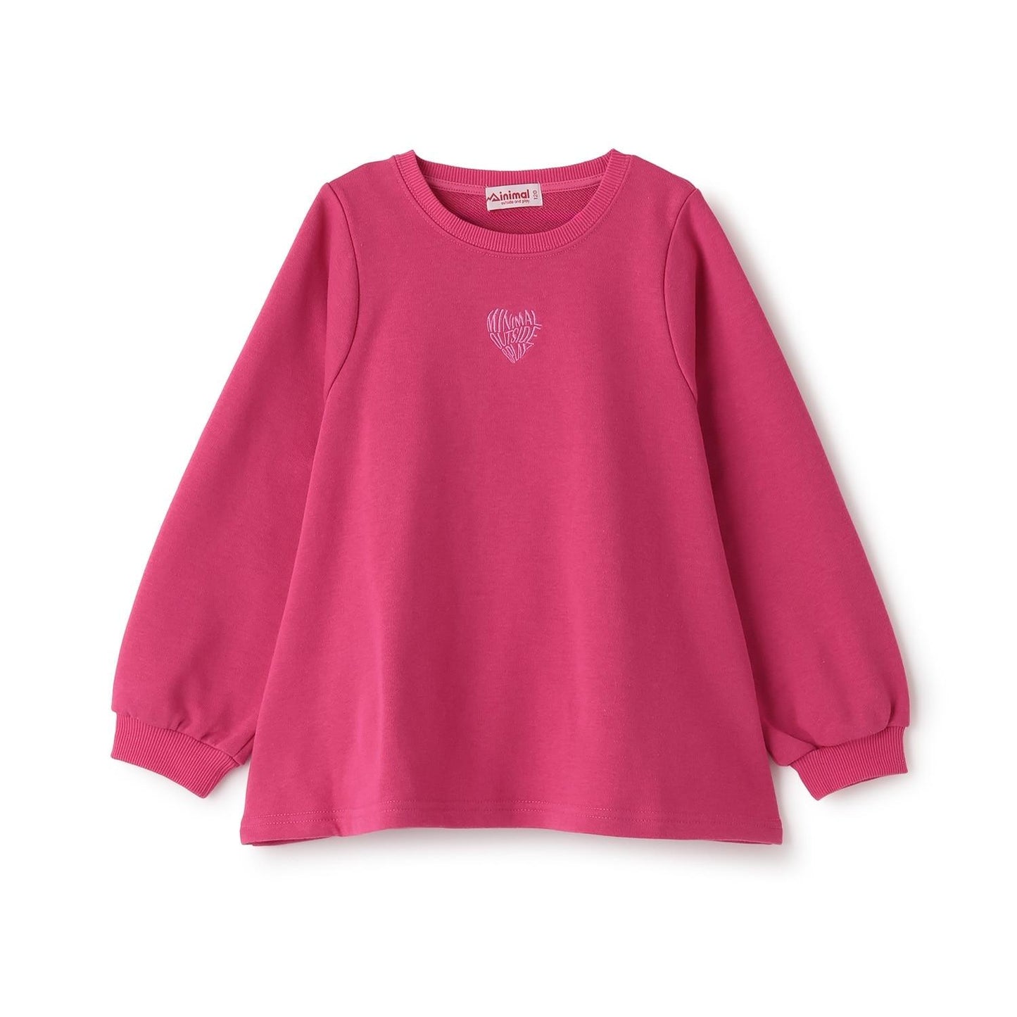 加絨A字版型單點裝飾套頭衫