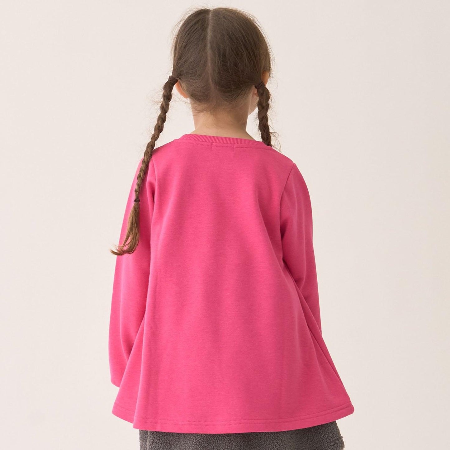 加絨A字版型單點裝飾套頭衫