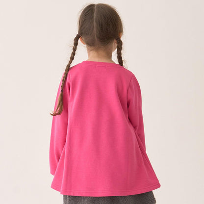 加絨A字版型單點裝飾套頭衫