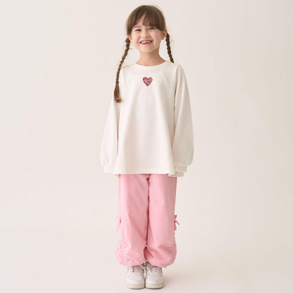 加絨A字版型單點裝飾套頭衫