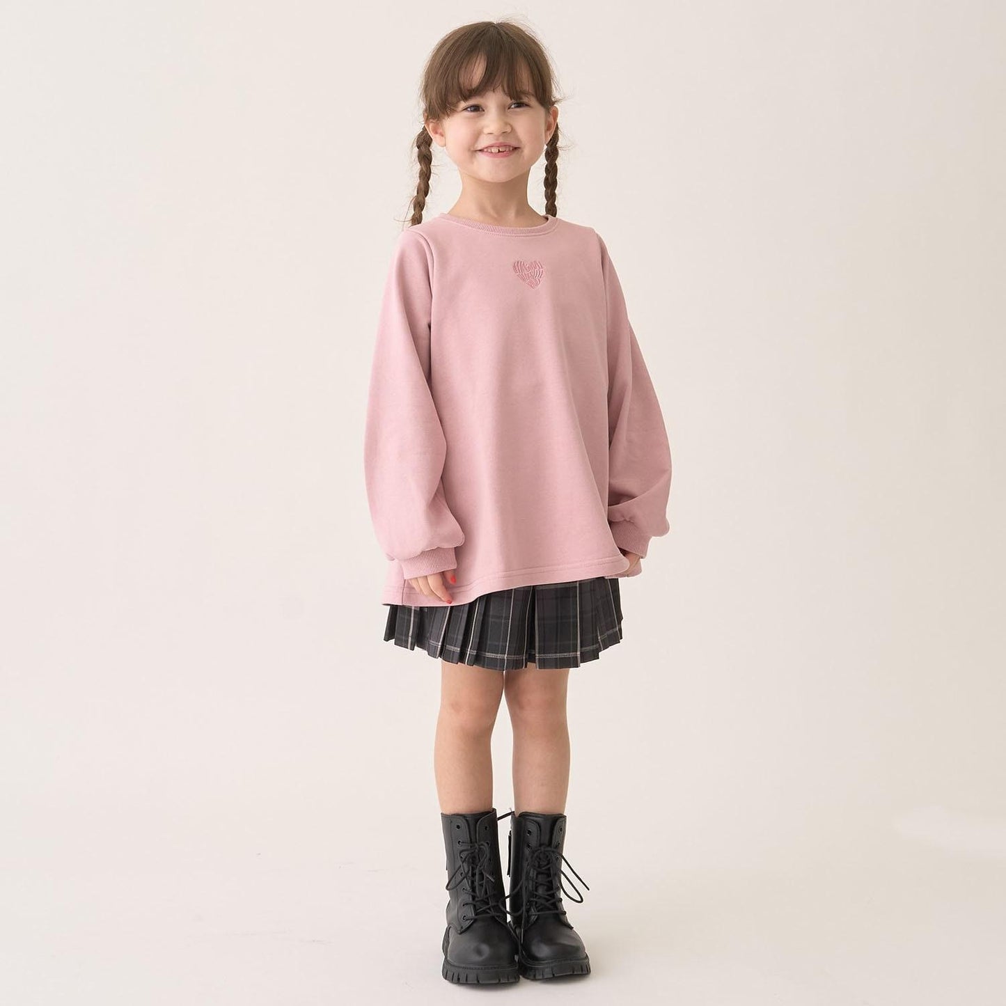 加絨A字版型單點裝飾套頭衫