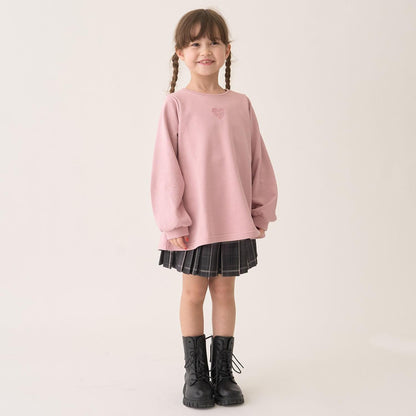 加絨A字版型單點裝飾套頭衫