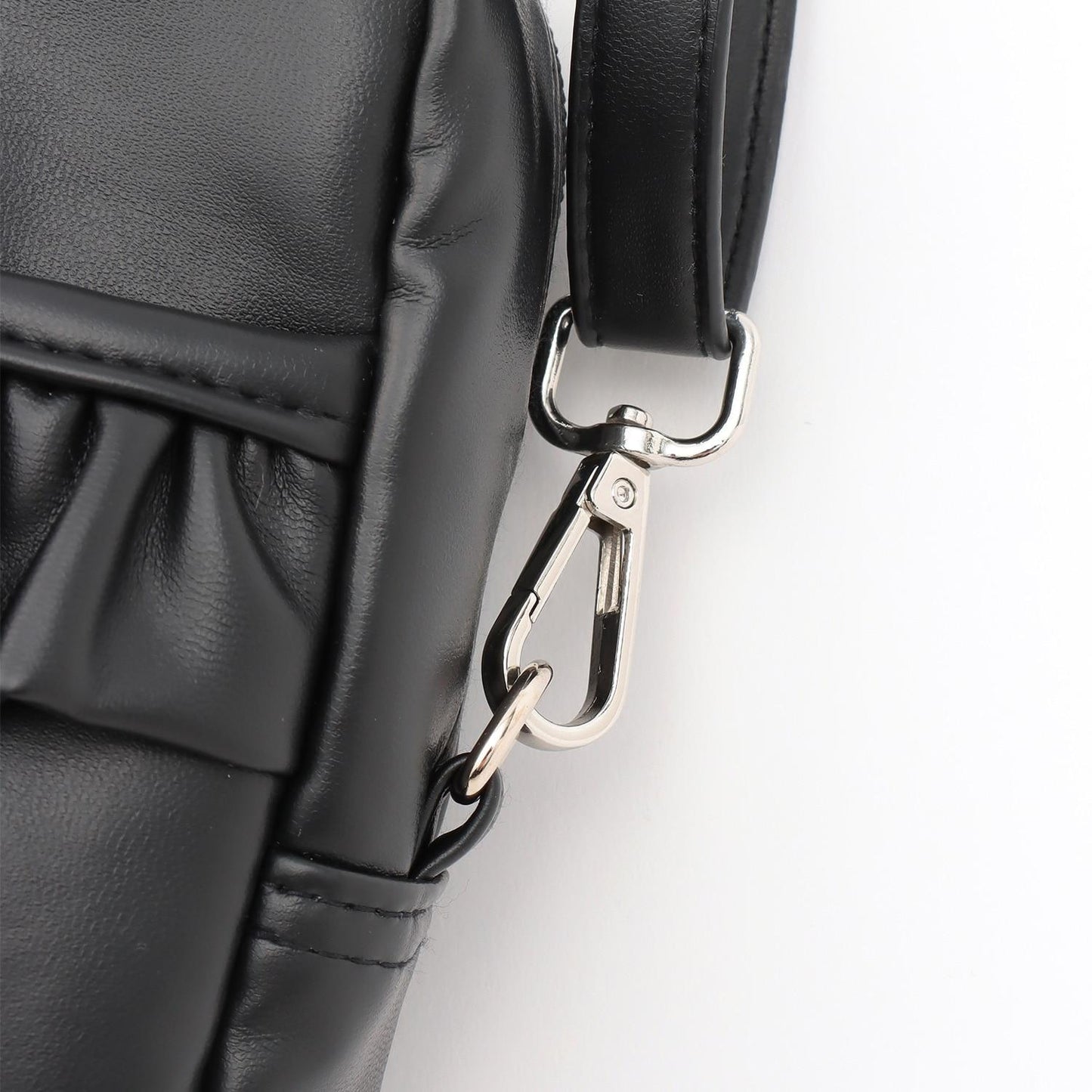 【mezzo piano mama】荷葉邊蝴蝶結手機斜挎包