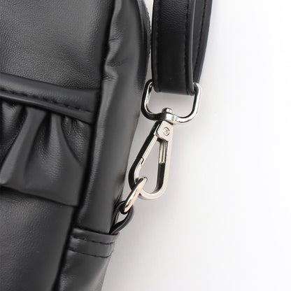 【mezzo piano mama】荷葉邊蝴蝶結手機斜挎包