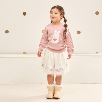 mimi醬 袖部麻花針織毛衣【可水洗】