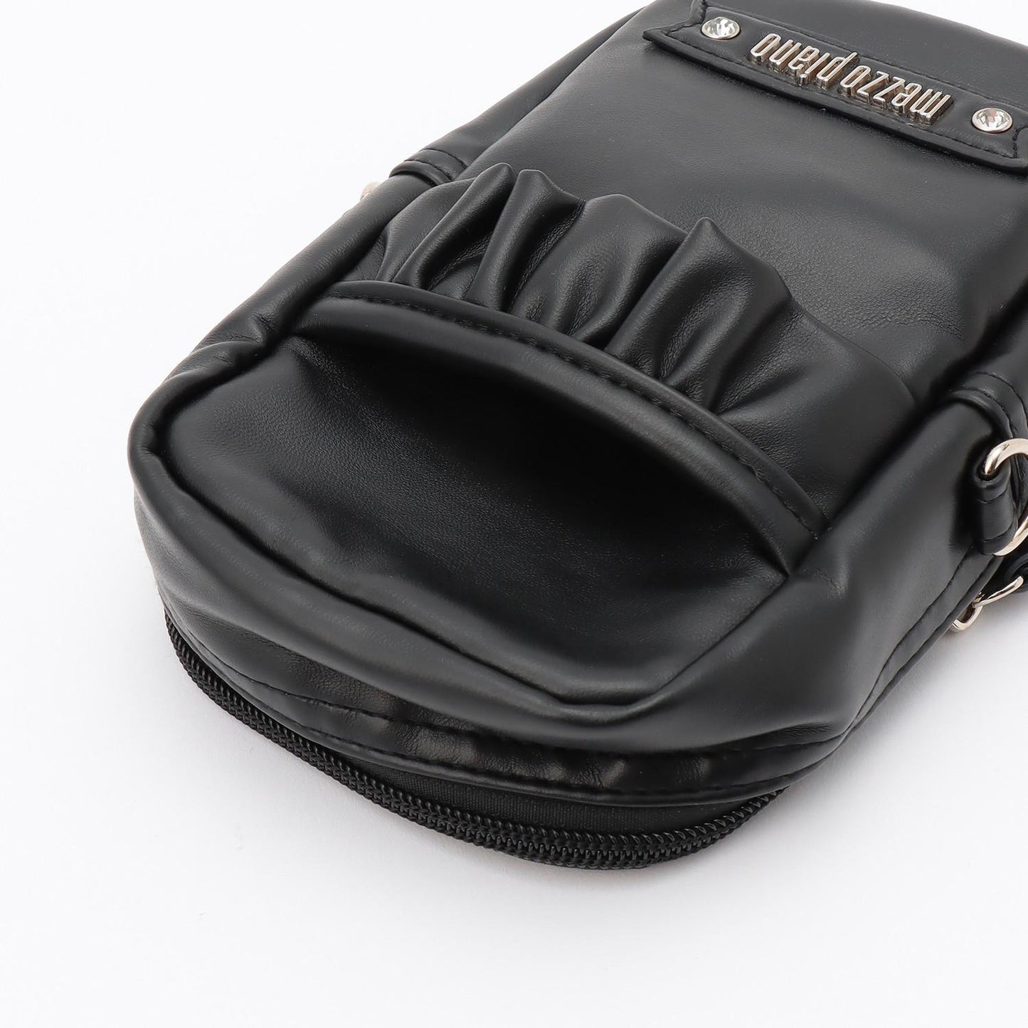 【mezzo piano mama】荷葉邊蝴蝶結手機斜挎包