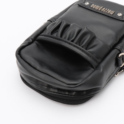 【mezzo piano mama】荷葉邊蝴蝶結手機斜挎包