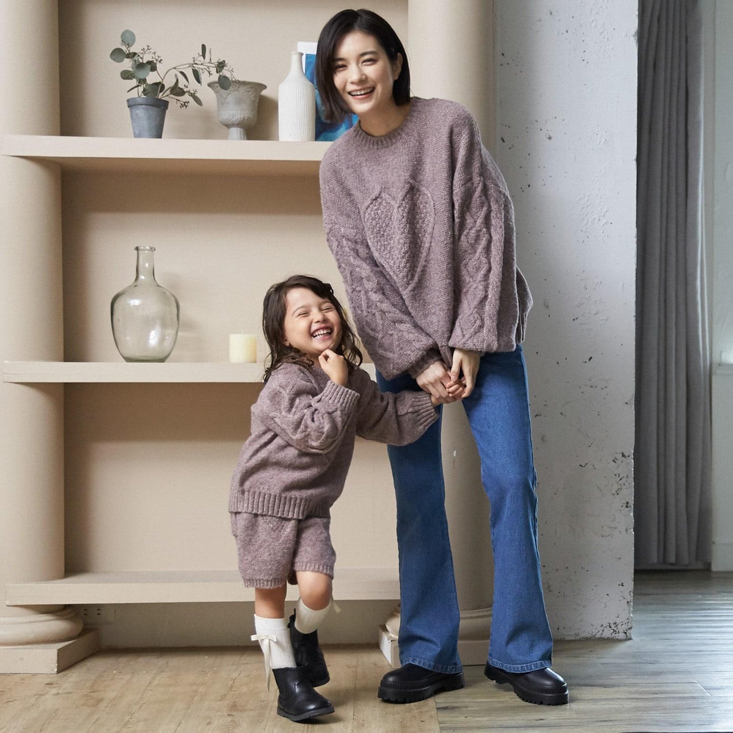 【リンク】愛心花紋針織衫