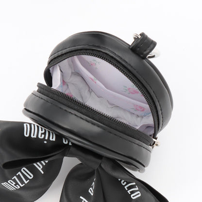 【mezzo piano mama】荷葉邊蝴蝶結手機斜挎包