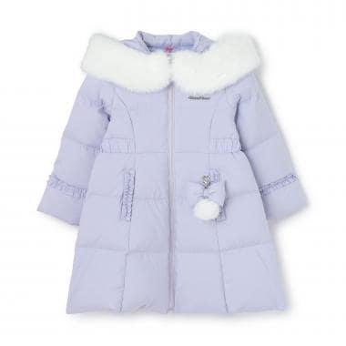 帶吊墜長款羽絨服