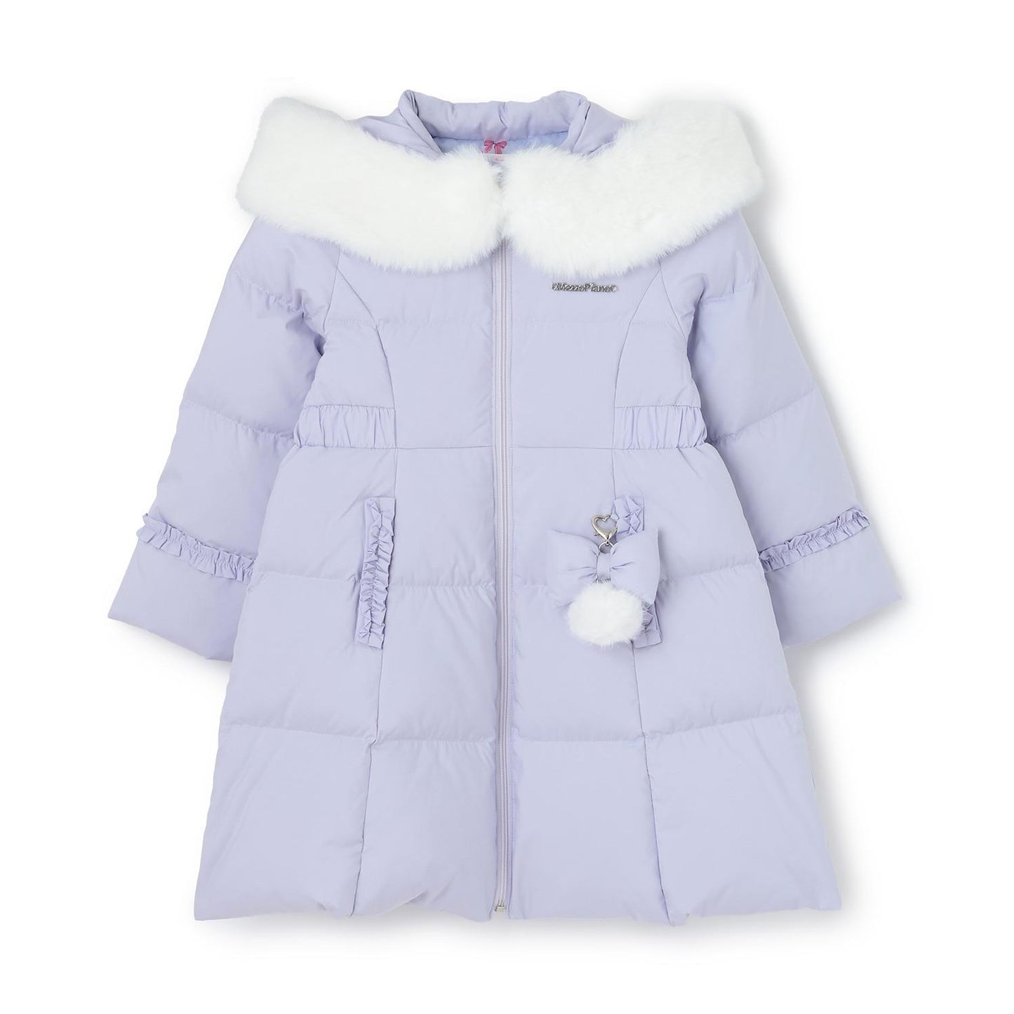 帶吊墜長款羽絨服