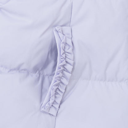 帶吊墜長款羽絨服