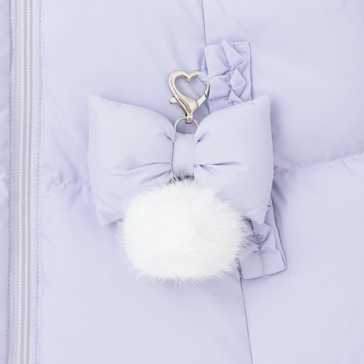 帶吊墜長款羽絨服