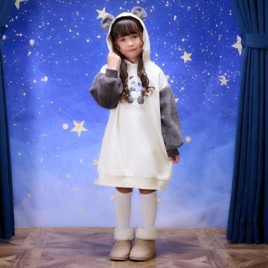 動物連帽衛衣連衣裙