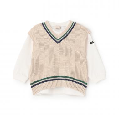 【可機洗】針織背心套裝