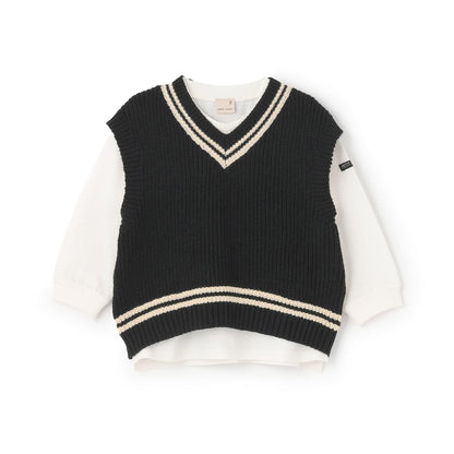 【可機洗】針織背心套裝