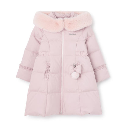 帶吊墜長款羽絨服