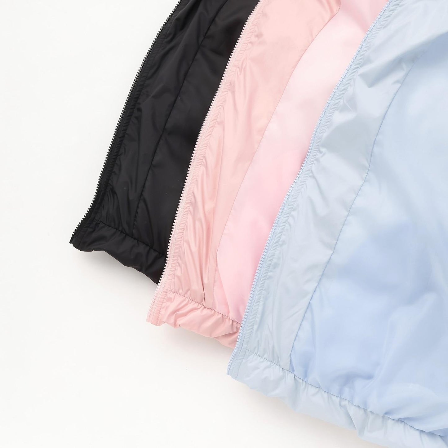 蝴蝶結塔夫綢仿羽絨夾克