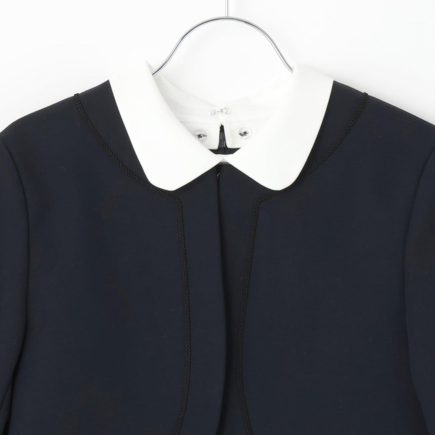 【畢業服】【套裝商品】短外套+白色翻領連衣裙