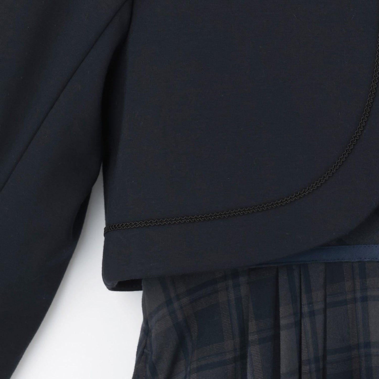 【畢業服】【套裝商品】短外套+白色翻領連衣裙