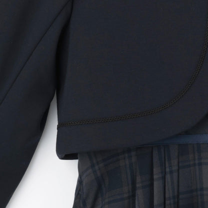 【畢業服】【套裝商品】短外套+白色翻領連衣裙
