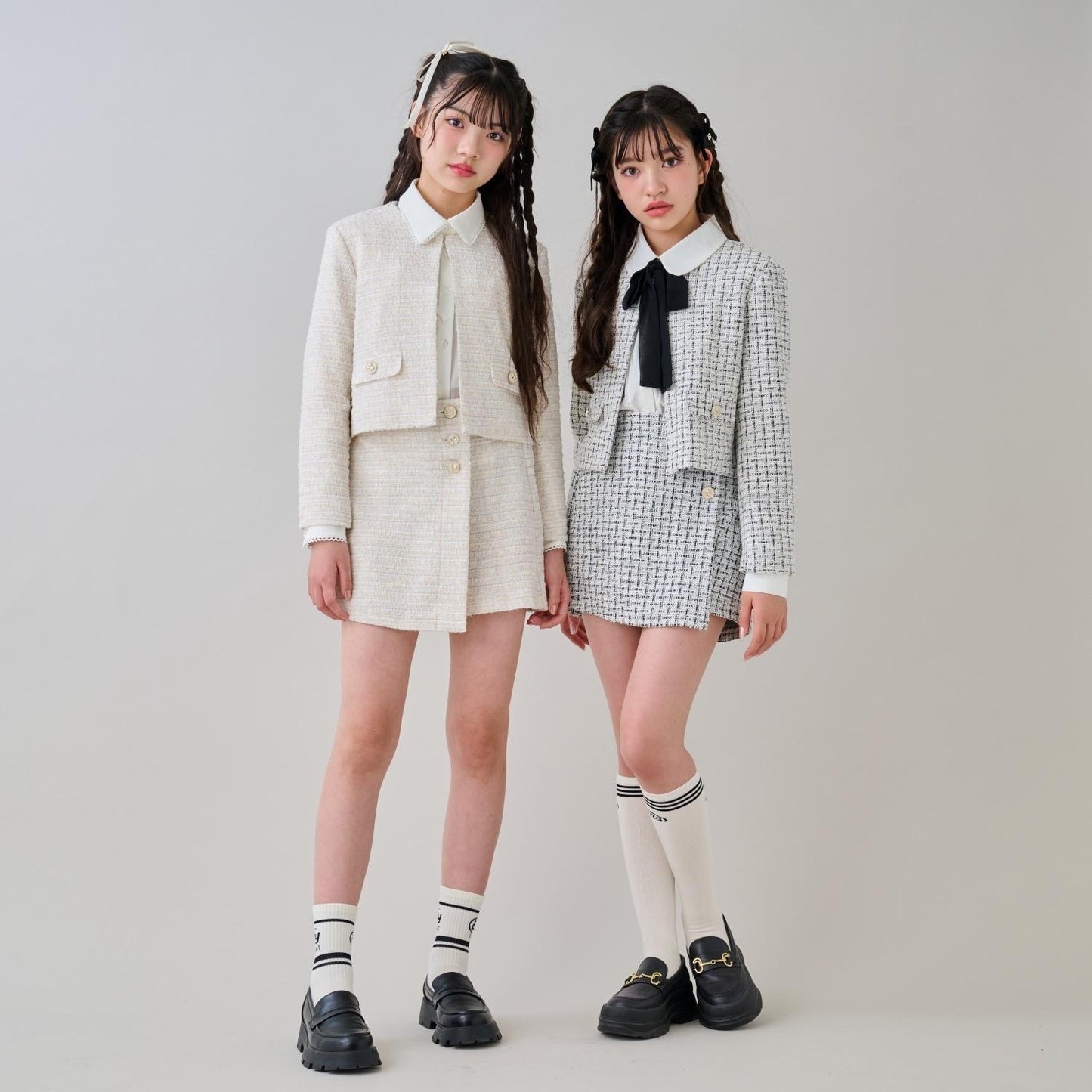 【畢業服】亮片花呢套裝