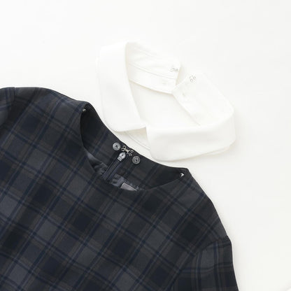 【畢業服】【套裝商品】短外套+白色翻領連衣裙
