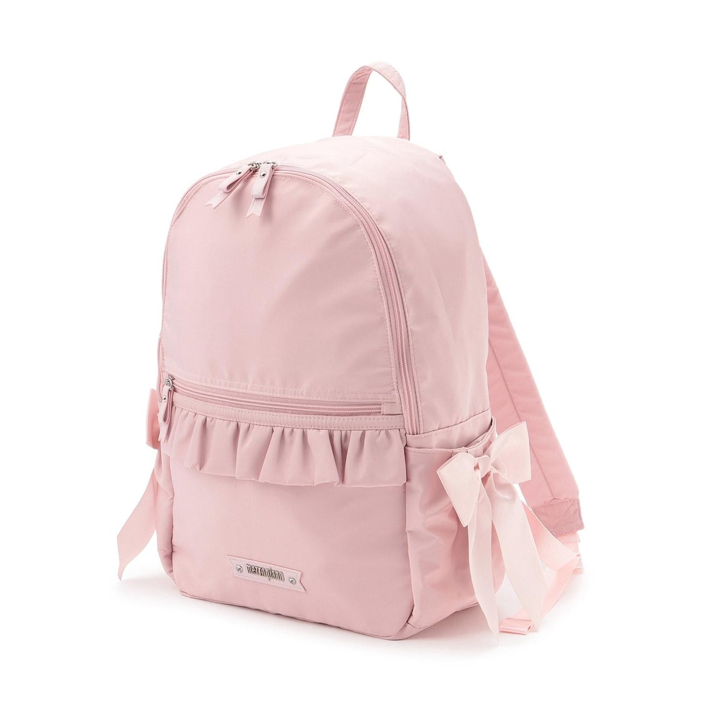 【メゾピアノママ】荷葉邊蝴蝶結媽媽雙肩包 容量約20L