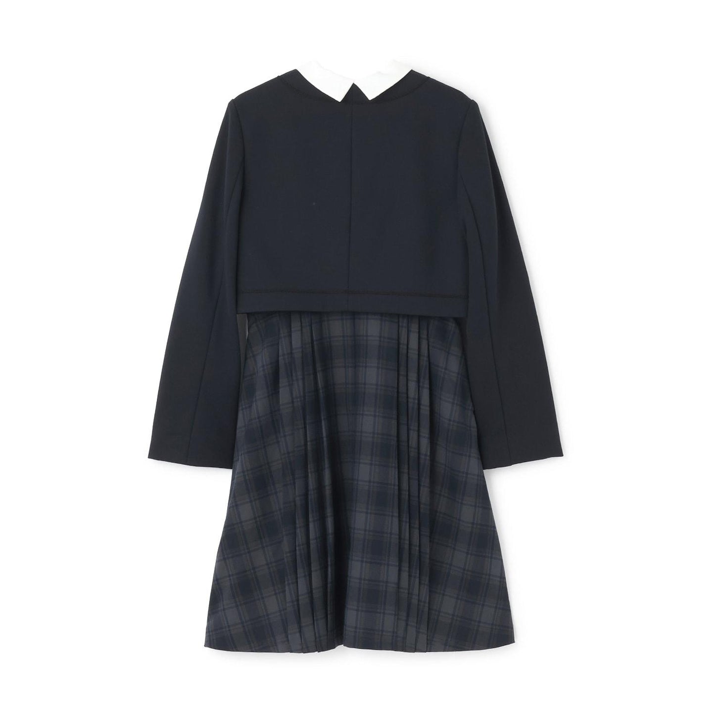 【畢業服】【套裝商品】短外套+白色翻領連衣裙