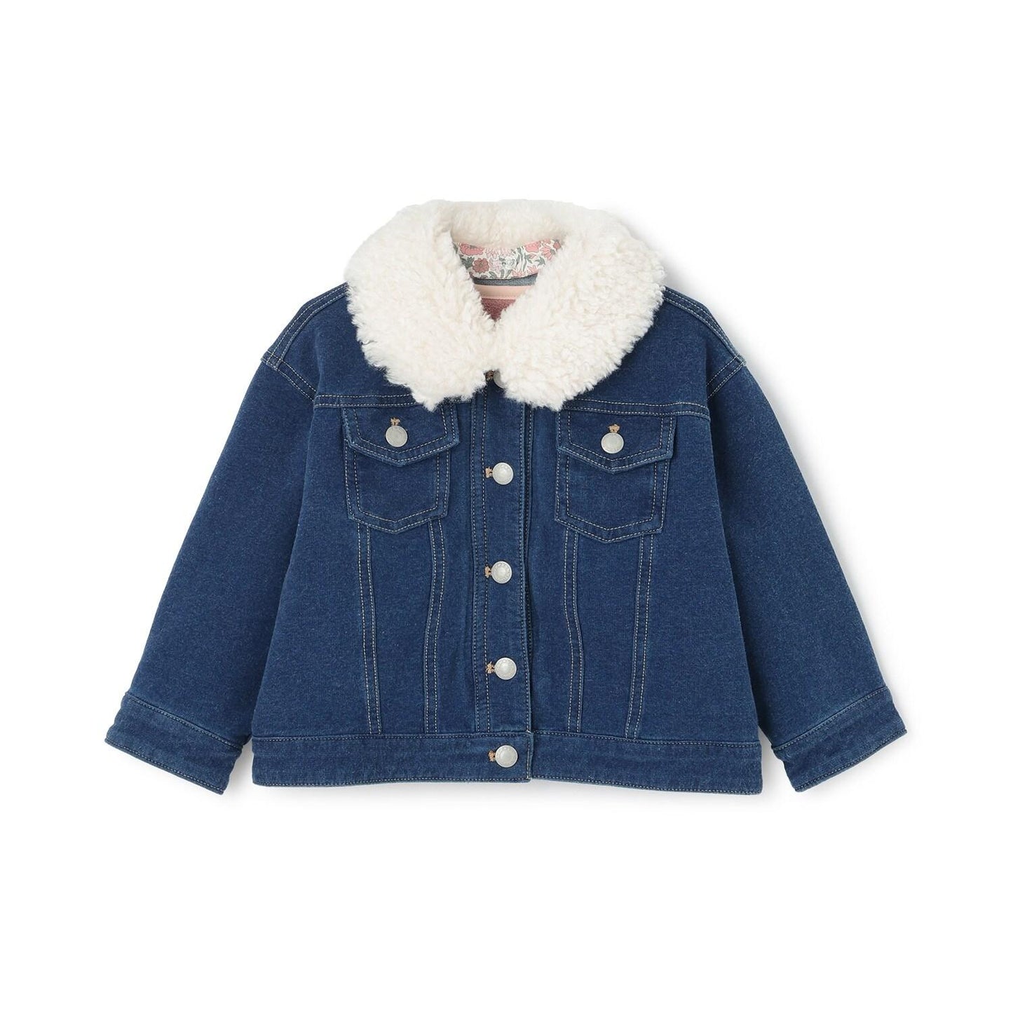 三穿法可拆卸圍巾針織牛仔夾克